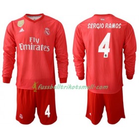 Fußballtrikots Real Madrid Sergio Ramos 4 Kinder 2018-2019 Langarm Ausweichtrikot kaufen